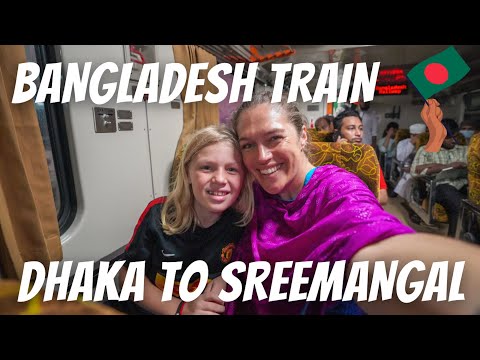 BANGLADESH TRAIN – DHAKA TO SREEMANGAL, SYLHET: Our first train experience in Bangladesh!