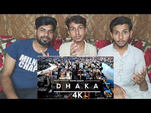 Dhaka ,  Bangladesh 🇧🇩 4K by drone Travel||PAKISTAN REACTION 🇵🇰