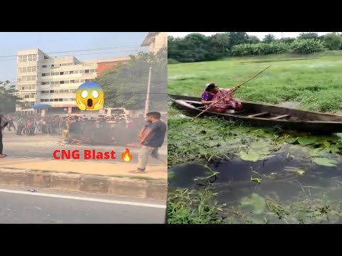 CNG 🛺 Blast🔥in Dhaka 🇧🇩 Highway while travelling to Desher Bari ||Pakuria|| Bangladesh Episode-4