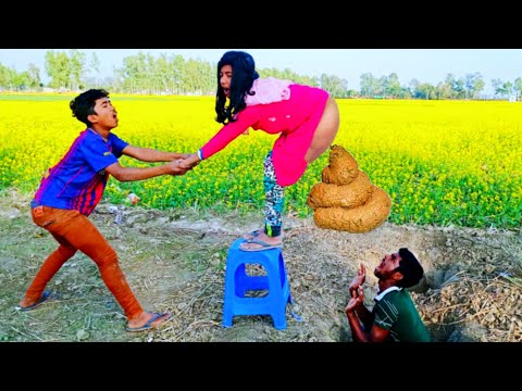 Top New Comedy Video Amazing Funny Video, Try To Not Laugh Must Watch Funny Video By @Palli Gram TV