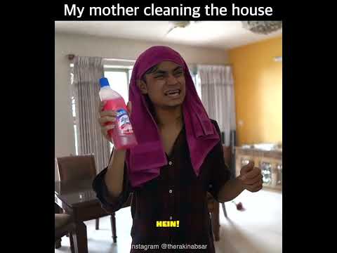 My mother cleaning the house 🤣🤣|| Mr.Absar || Bangla Funny Video 2022