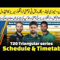 Pakistan, New Zealand & Bangladesh T20 triangular series schedule announced | Timetable