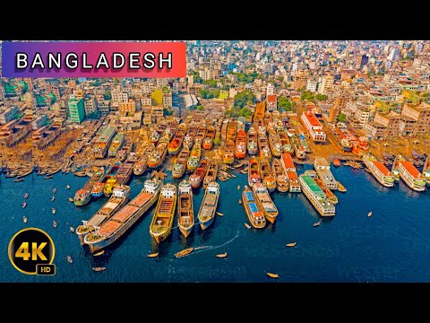 " BANGLADESH " (বাংলাদেশ)..Dhaka City & Best Place | 4K Drone Vlog Travel Video ♪♪♪.