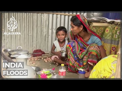 India floods: Millions displaced in northeast and Bangladesh