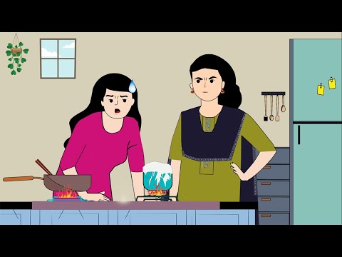 আমি যখন রান্নাঘরে😛| cartoon animation video| bangla funny cartoon| flipaclip cartoon