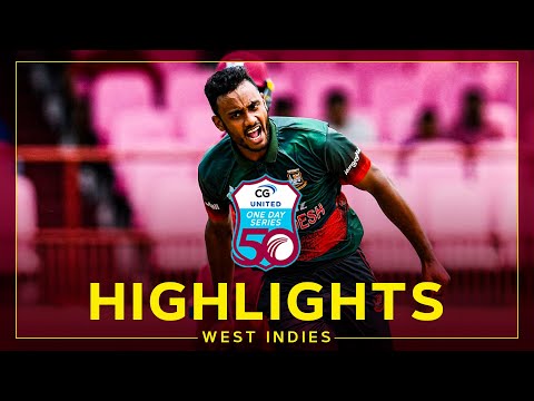 Highlights | West Indies v Bangladesh | Bowlers Impress for Bangladesh! | 1st CG United ODI