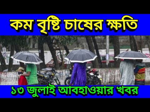 বৃষ্টির আশ্বাস দিল আলিপুর আবহাওয়া দপ্তর, ১৩ জুলাই আজকের আবহাওয়া, 13 July 2022 Weather Update