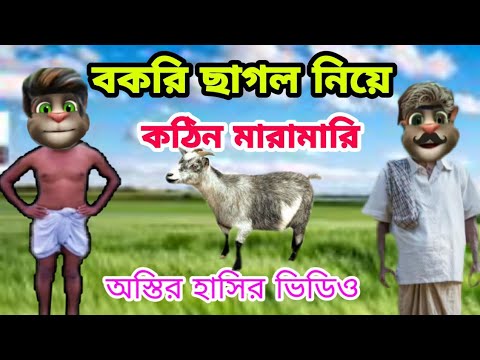 বকরি ছাগল নিয়ে ফাটাফাটি  ঝগড়া | Talking Tom Bangla funny and comedy video  | mafi khan