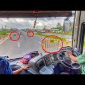 EXTREMELY HIGHSPEED & SKILLED SCANIA BUS DRIVING At NH 19 | VOLVO BUS Driving