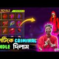 গরিব ছেলেটিকে ক্রিমিনাল বান্ডিল দিলাম || Freefire Criminal Bundle Back  Bangla Funny Video