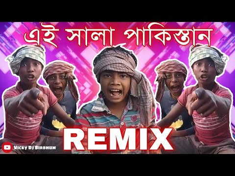 এই সালা পাকিস্তান || funny dialogue dj song || Funny Remix || Bangla Funny Video || Vicky Dj Birbhum