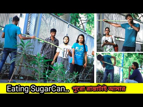 EATING SUGARCANE IN PUBLIC | Bangla New Funny Prank Video | Prankchor