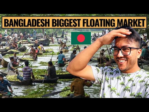 MIND BLOWING FLOATING MARKET OF BANGLADESH.