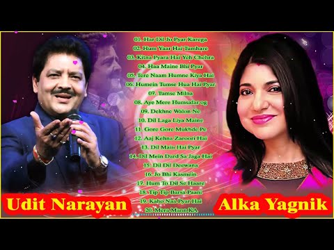 BEST Songs Udit Narayan & Alka Yagnik 💖 Evergreen romantic songs 💖 Awesome Duets – SUPERHIT JUKEBOX