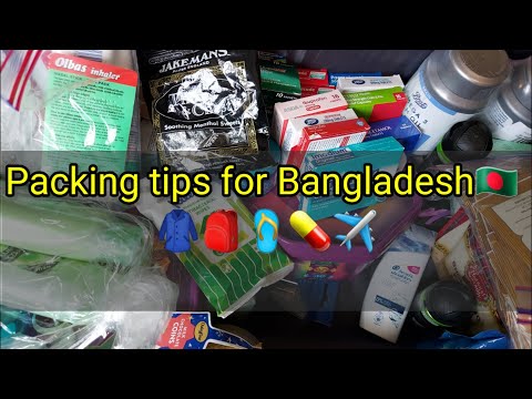Packing tips for travel ✈ to Bangladesh 🇧🇩  🎒🩴💊👕🥻#Bangladesh,#packingtips