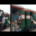 See how to travel in train cars risking life Bangladesh railway station #amazing #train #travel