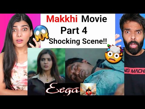 Makkhi (Eega) Part 4 | Hindi Dubbed Movie | Revenge Scene | Nani | Samantha | Sudeep | Reaction