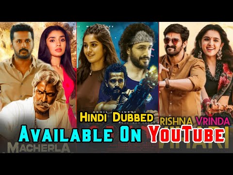 Top 6 New Big South Indian Hindi Dubbed Movies Available On YouTube | Agent | Alluri | Latest 2022