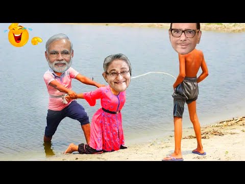 মুখে মুতে দেবো | hasina and modi vs kader | Bangla Comedy video | Bangla Funny video | Mr Modn Ltd