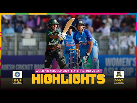 ACC | Women's Asia Cup 2022 | Match 15 | India vs Bangladesh