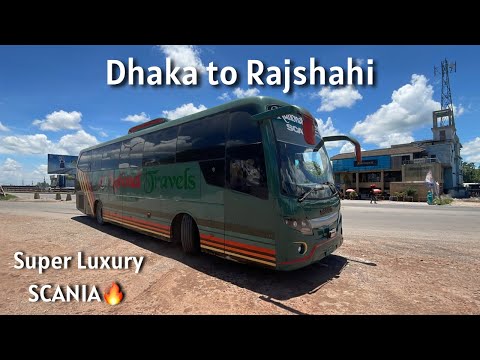 *Bus journey in Bangladesh 🇧🇩* Dhaka to Rajshahi | National Travels #scania #travelvlog