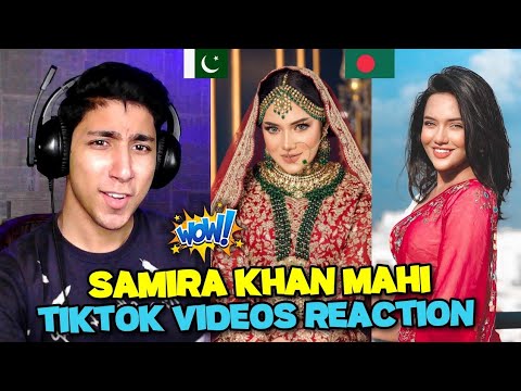 Pakistani React on Samira Khan Mahi TikTok Videos | Bangladeshi Beautiful Actress | Maadi Reacts