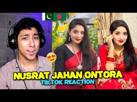 Pakistani React on Bangladeshi Actress | Nusrat Jahan Ontora TikTok Videos | Maadi Reacts