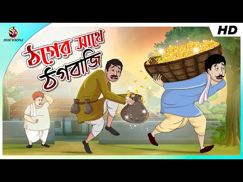 ঠগের সাথে ঠগবাজি ||  MOJAR BANGLA GOLPO || Smart boy || Funny Golpo || Ssoftoons