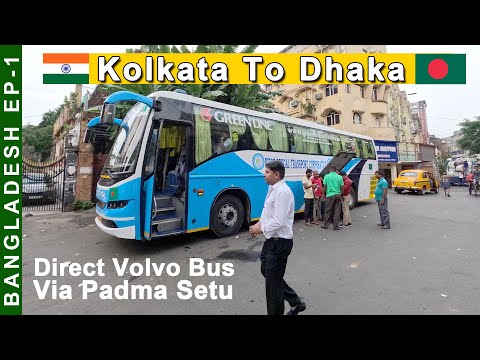 India 🇮🇳 to Bangladesh 🇧🇩 Bus Journey | Kolkata to Dhaka GREENLINE VOLVO Travel With Robin