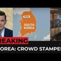 Around 50 wounded at a South Korea crowd stampede