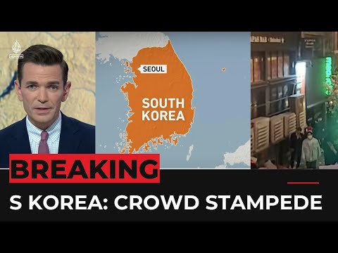 Around 50 wounded at a South Korea crowd stampede