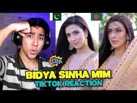 Pakistani React on Bangladeshi Actress | Bidya Sinha Mim TikTok Videos | Maadi Reacts