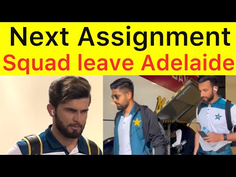 Pakistan team departure from Sydney to Adelaide for Bangladesh Match