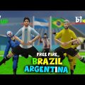 Brazil VS Argentina Bangla Funny Video | Garena Free Fire  Fifa World Cup Funny Video | Dibos Gaming