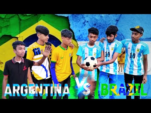 Argentina VS Brazil l Football World Cup l Bangla Funny Video l Crazy Friends 09