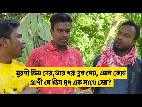 মুরগী ডিম দেয়,আর গরু দুধ দেয়, এমন কোন প্রাণী যে ডিম দুধ এক সাথে দেয়?শেষের চমকটা দেখে যাবেন