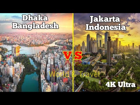 Dhaka (Bangladesh) & Jakarta (Indonesia) Drone Video.4K Ultra.World & Travel