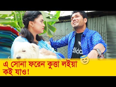 এ সোনা, ফরেন কুত্তা লইয়া কই যাও? লোকটির কান্ড দেখুন – Bangla Funny Video – Boishakhi TV Comedy