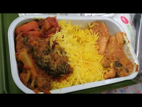 Bangladesh Biman inflight meal from Heathrow and from Sylhet