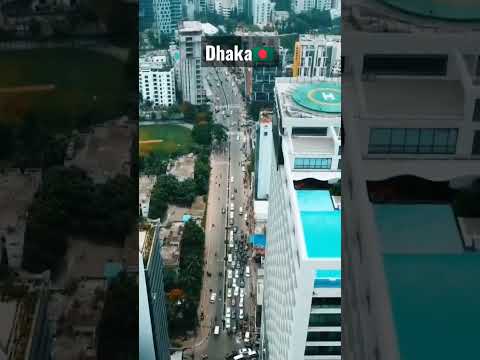 Dhaka city drone view🇧🇩. #shorts #dhakacity #dronevideo #gulshan #bangladesh #travel #travelingvibes