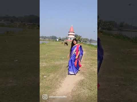 Bangladesh Village ❤️💞 #bangladesh #video #neel #saree #trip #travel @AddaWithTamalikaa