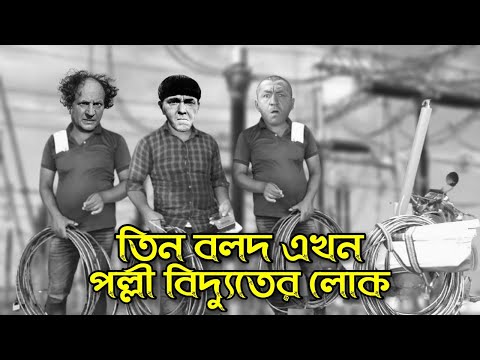 Three Stooges Rural Electricity Men | Bangla Funny Dubbing | Bangla Funny Video | Khamoka tv