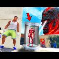 GTA 5 : Franklin Stealing Ironman Suit To Attack Lava Monster In Los Santos In GTA 5 ! (GTA 5 Mods)