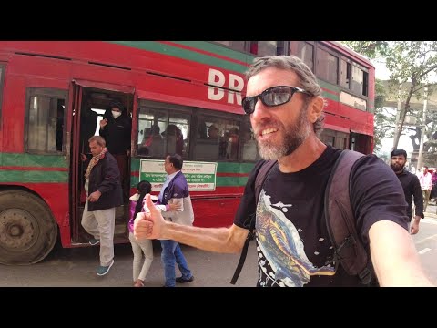 Double Decker Bus Ride & Local Food in BANGLADESH