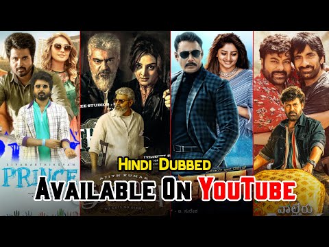 Top 10 Best New South Hindi Dubbed Movies Available On YouTube | Kranti | Waltair Veerayya | Thunivu