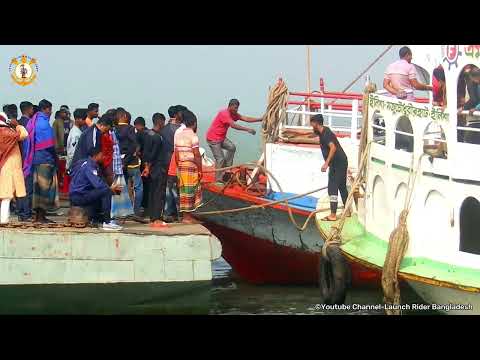ইবনাত-২ লঞ্চ লক্ষীপুর থেকে ভোলা এসেছে | Bangladeshi Passenger Launch | Ship Travel Bhola To Laxmipur