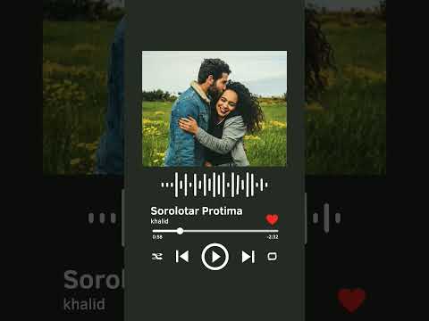 Sorolotar protima 🖤✨|| khalid | Status video | bangla song | #shorts