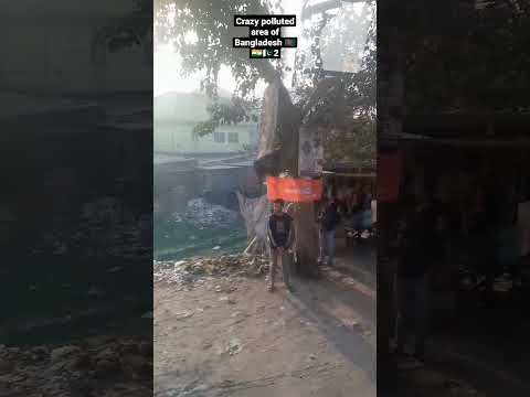 Crazy polluted area of Bangladesh 🇧🇩🇮🇳🇵🇰2 #travel #viral #vlog #travelvlog