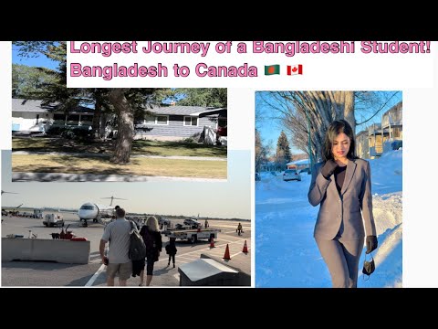 Journey from Bangladesh to Canada | Bangladeshi student| Qatar Airlines review