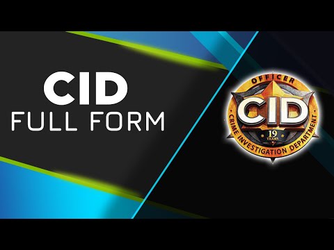 CID Full Form – Full Form of CID – Criminal Investigation Department